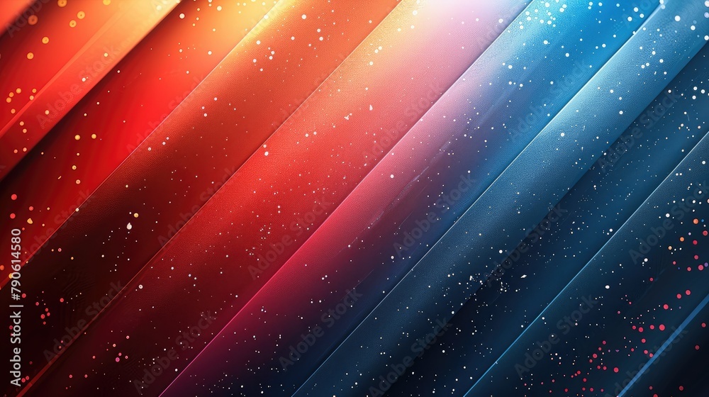 Aufkleber Create a red and white and blue gradient stripes background used for social media. Generative AI.