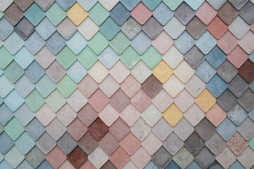 Colorful Tiles Wall Background