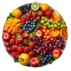 Artistically arranged fruit platter