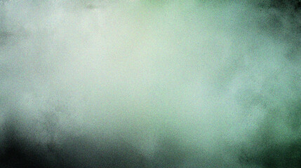 Gray light green abstract background, gradient with grain effect, empty grungy space. A simple background with grainy noise.