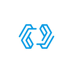 Hash Coding Programming Logo Vector Design