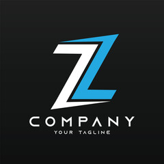Alphabet logo illustration logo vector of letter Z