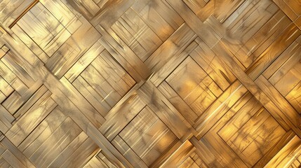 Shiny gold geometric metal texture adds elegance and sophistication, Ai Generated.