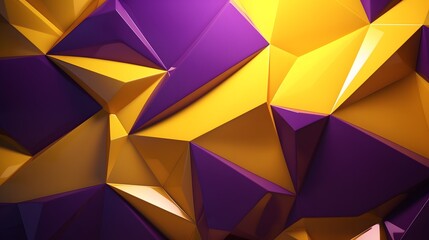 3d rendering of purple and yellow abstract geometric background. Scene for advertising, technology, showcase, banner, game, sport, cosmetic, business, metaverse. Sci-Fi Illustration. Product display