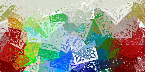Fototapeta na wymiar Light Multicolor vector template with triangle shapes.