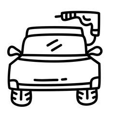 car service of doodle icon
