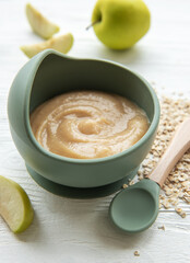 A bowl of porridge for baby.