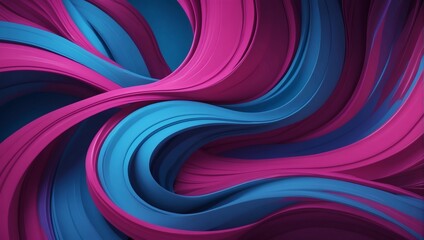 Colorful swirls of magenta and blue create an abstract background. - obrazy, fototapety, plakaty