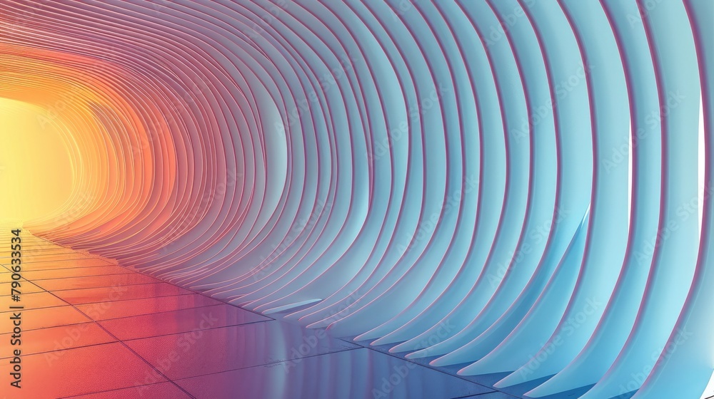 Aufkleber Modern gradient background design pattern. Generative AI.