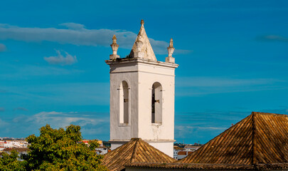 bell tower of the church, Tavira, Portugal, Europe, February 2024