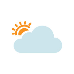 Weather icon flat design