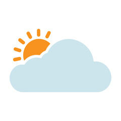 Weather icon flat design