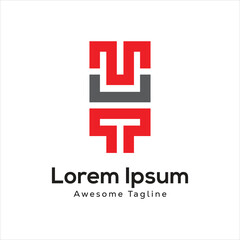 MUT letter creative logo design icon