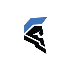 Spartan logo design. Warrior sport team symbol
