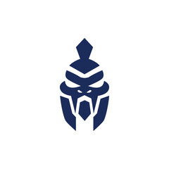 spartan snake logo design vector
