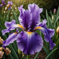 purple iris flower