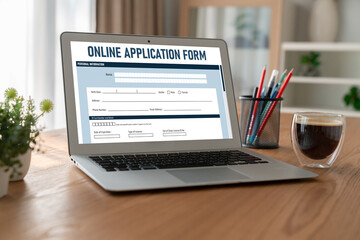 Online application form for modish registration on the internet website