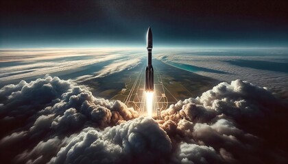 発射されたロケット