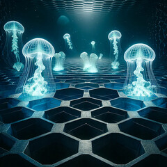 ハニカム構造と、クラゲ