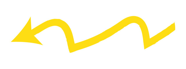 brush painted arrow icon on white background - vector illustration