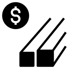 steel glyph style icon