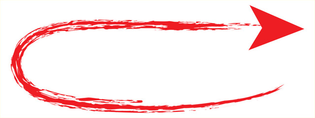 brush painted arrow icon on white background - vector illustration