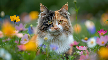 cat in the garden