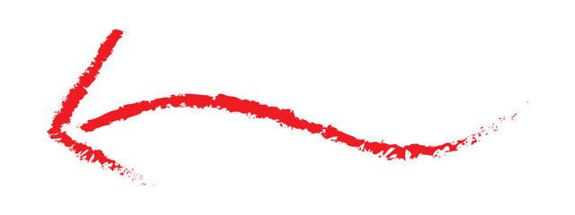 brush painted arrow icon on white background - vector illustration