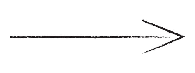 brush painted arrow icon on white background - vector illustration