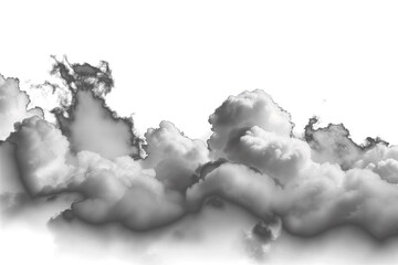 Ultra realistic clouds on a transparent  background - 790646921