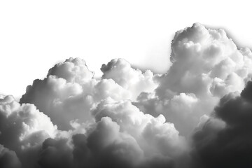 Ultra realistic clouds on a transparent  background - 790646943