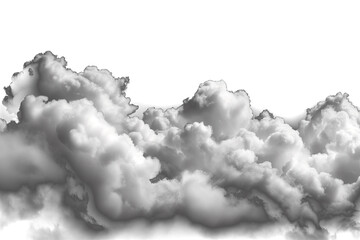 Ultra realistic clouds on a transparent  background - 790646956