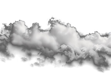 Ultra realistic clouds on a transparent  background - 790646962