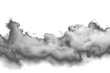 Ultra realistic clouds on a transparent  background - obrazy, fototapety, plakaty