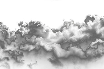 Ultra realistic clouds on a transparent  background - 790646977