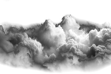 Ultra realistic clouds on a transparent  background - 790646980