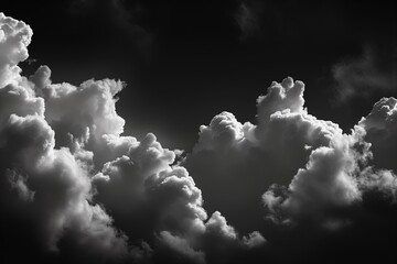 Realistic clouds on a dark background. - 790647145
