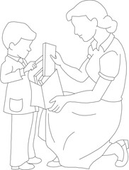 Vector sketch illustration of activity design of people enjoying holidays with children 