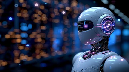 Futuristic concepts such as artificial intelligence - 790649719