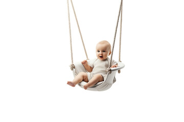 Authentic swing provides calming motion for infants.