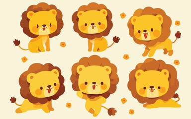 lion clipart vector for graphic resources