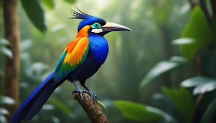 Obraz premium blue and yellow billed toucan