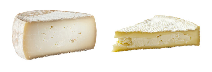 piece of cheese isolated on white or transparent png