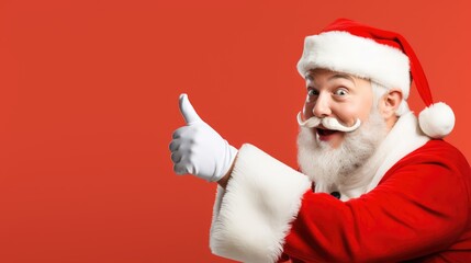 Naklejka premium portrait of santa claus