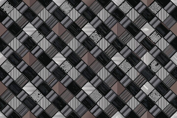 Seamless background pattern. Geometric abstract pattern in patchwork style.