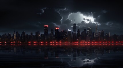 lightning in the city