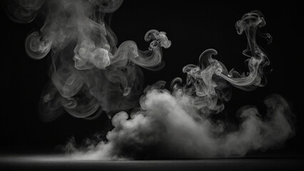 atmosphere smoke on black background