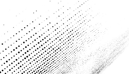 Black and white dotted halftone background. Grunge real organic vintage halftone vector ink print background
