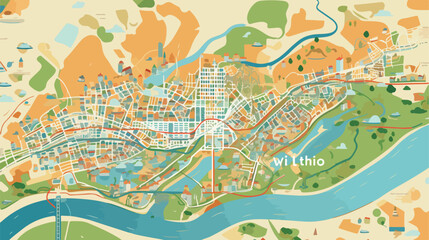 Can Tho city map administrative division of Vietnam