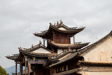 Fototapeta premium Shaxi Ancient Town, Tea Horse Ancient Road, ancient architecture.
